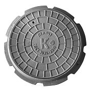 Люк чугунный кругл "Л" канализ. легкий (А15) m-55кг ГОСТ 3634-2019 ДПК